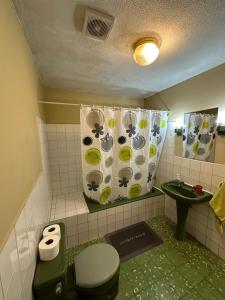 科恰班巴Acogedor Dpto. Con Jardin P.Baja的一间带卫生间和水槽的浴室