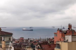 伊斯坦布尔The Omiya Hotel的水中船只城市景观