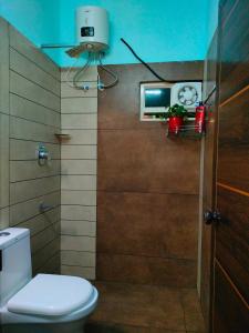 科钦Gerards Home stay Fortkochi的一间带卫生间和淋浴间的浴室