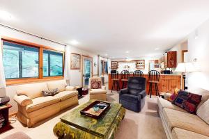 布朗斯维尔Alpine Bliss的客厅配有沙发和桌子