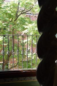 威尼斯Hotel Metropole Venezia的阳台设有围栏,享有风景。