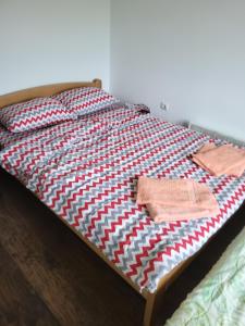 索科矿泉村Apartment Pavlovic的床上有两条毛巾