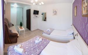 萨拉热窝Guest House Ćiro的客厅配有床和沙发
