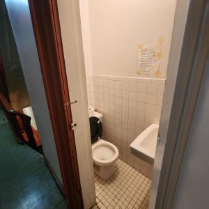 纽约New York City Guest House 2的一间带卫生间和水槽的浴室