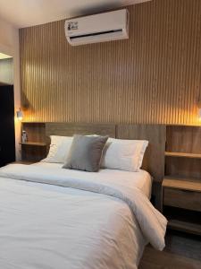 HOTEL BALUARTE BOUTIQUE PANAMA客房内的一张或多张床位