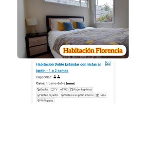 巴拉斯港habitac privada Bed n Bkf Patagonia Norte - Puerto Varas Homestay - BnB Plus的网页上,卧室里有一张床