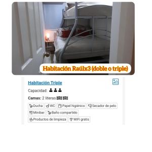 巴拉斯港habitac privada Bed n Bkf Patagonia Norte - Puerto Varas Homestay - BnB Plus的手机的屏风,在房间里有一床床