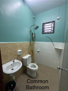 昔加末S&S Homestay Segamat的浴室配有白色卫生间和盥洗盆。