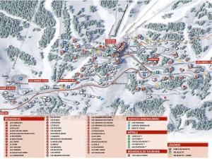 莱索尔Studio Les Orres, 1 pièce, 6 personnes - FR-1-322-567的滑雪胜地和滑雪胜地的地图