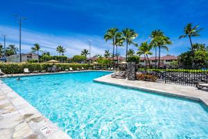 科纳CheCaHale: Gorgeous Top Floor Corner With AC的棕榈树度假村的游泳池