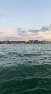 威尼斯CA, BOTTE的一大片水体,有建筑背景
