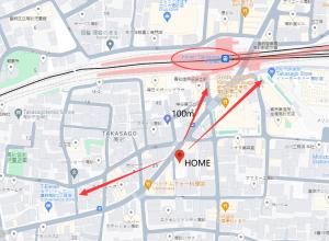 东京Asakusa,Ginza,Ueno,Skytree,Stn&Conv 1min ,Family suite,45 Mins to Airport,Kiyoka Hotel 清禾的显示房屋路线的地图