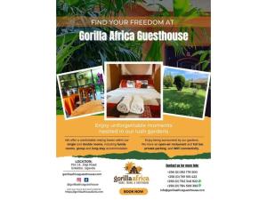 恩德培大猩猩非洲旅馆的度假村酒店传单