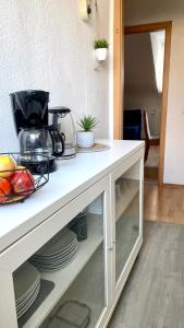 No3 TOP Apartment4You 3Zimmer 1-8Pers. Saarbrücken Jägersfreude Saarbruecken的厨房或小厨房