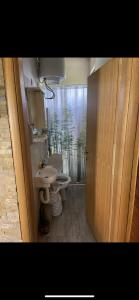 新瓦罗什Vikendica Car的浴室配有卫生间、盥洗盆和淋浴。