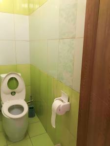 乌兰巴托VERY central location near State department store的浴室设有卫生间和一卷卫生纸