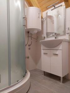 ŠipovoLAna的浴室配有卫生间、盥洗盆和淋浴。