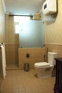 NgamboIsland Paradise Inn的一间带卫生间和淋浴的浴室