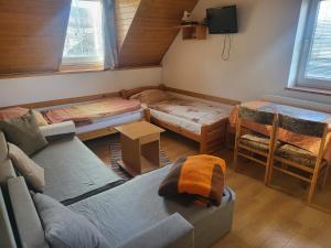 利普托斯基米库拉斯Relax Jasna的客厅配有沙发和1张床