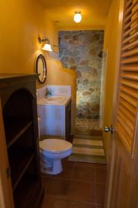 圣克鲁斯拉拉古纳Casa Maria Vista, Espectacular View的一间带卫生间和水槽的浴室