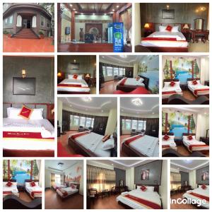 Dực LiễnHotel Nam Sơn的照片拼贴的酒店房间