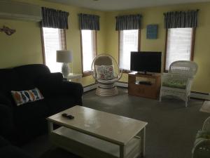 WaretownAwesome Apartment In Barnegat Light With 3 Bedrooms And Wifi的带沙发和电视的客厅