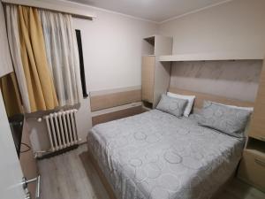 科帕奥尼克Hotel Srebrna lisica的一间小卧室,配有床和窗户