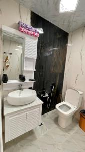 伊斯梅尔雷AkbA-Frame3的浴室配有白色水槽和卫生间。