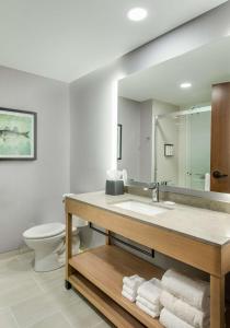 格拉森维尔Hyatt Place Kent Narrows And Marina的一间带水槽和卫生间的浴室