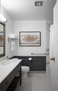 旧金山Coventry Motor Inn的浴室配有白色卫生间和盥洗盆。