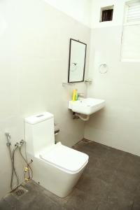 康提Eden Rock Luxurious Accommodation的浴室配有白色卫生间和盥洗盆。