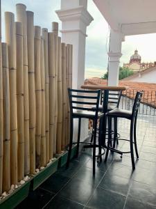 CasaBambu Taxco的阳台或露台