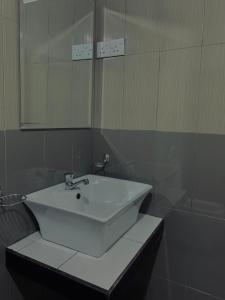 埃拉Ella South Star的浴室设有白色水槽和镜子