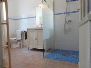 Espietla petite maison的带淋浴和卫生间的浴室