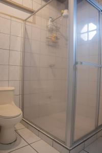 阿拉胡埃拉Casa Calas的带淋浴和卫生间的浴室