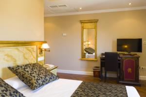 萨拉曼卡索霍区萨拉曼卡精品酒店的配有一张床和一台平面电视的酒店客房