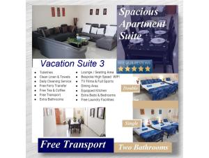 名古屋BatamExcursion Vacation Suites的客厅照片的拼合