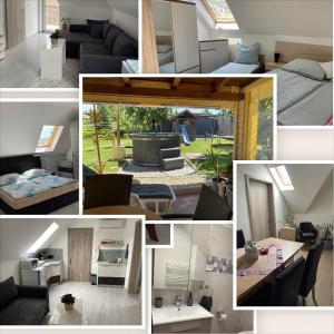 沃尼奥尔茨沃什海吉Jasmin Apartment House的客厅图片的拼贴