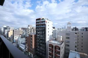 东京One-asakusa的享有城市和高楼的景色