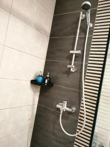 莎阿南Cosy private suite 2BR 591 Nexus USJ Shah Alam的一间带软管淋浴的浴室