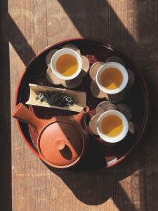 農家民宿茶の香的茶盘,茶壶