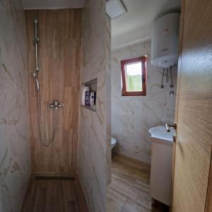 维舍格勒Stara pruga Jaz 2的带淋浴和卫生间的浴室