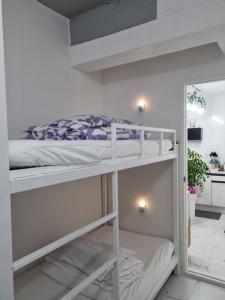 江陵市Sinami的客房设有两张双层床和镜子