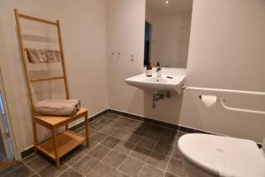哥本哈根Copenhagen ToGo的浴室配有白色卫生间和盥洗盆。