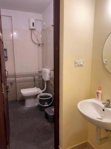 乌杜皮City Center Apartments的一间带卫生间和水槽的浴室
