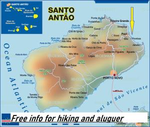 PaulPousada do Ceu的供远足和冒险者使用的圣安达卡地图