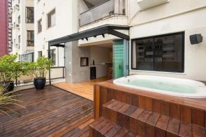 Luxo a Beira-Mar, 4 Suites, Jacuzzi e Sofisticaçao平面图