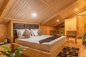 KufriVista Mountain Lodge客房内的一张或多张床位