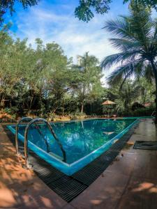 达瓦拉维阿瑟基拉河营地酒店 - 乌达瓦罗的度假村内带滑梯的游泳池