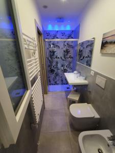 博洛尼亚Villa Laura Holiday House 2的一间带水槽和卫生间的浴室